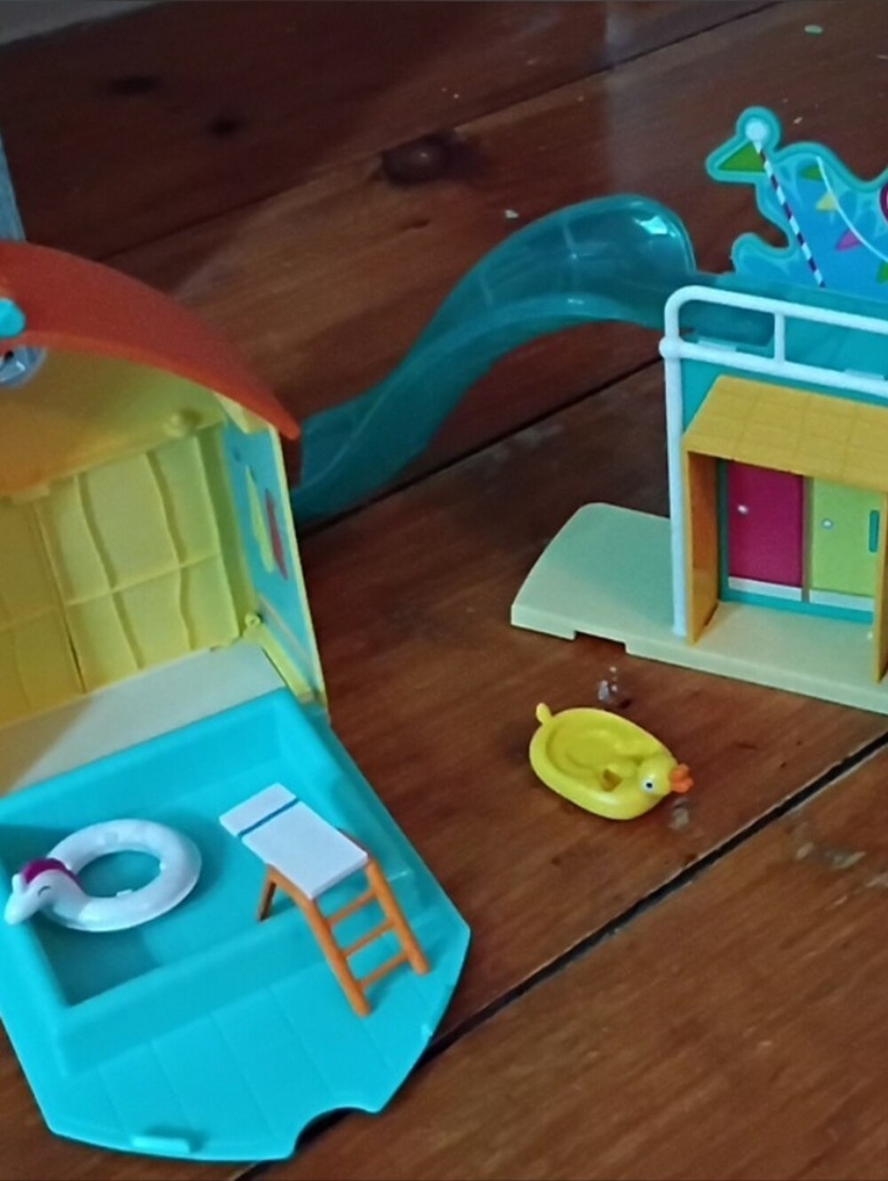 Peppa Pig Playset Boat and Slide Activity Toy - Blue, Teal, Yellow